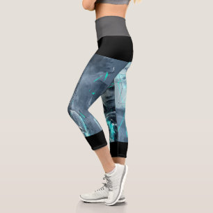 Hochwaisted-Capris Capri Leggings