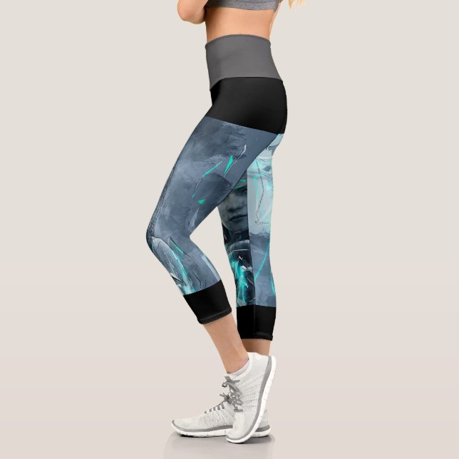 Hochwaisted-Capris Capri Leggings (Links)