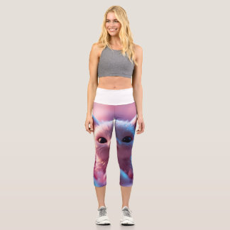 Hochwaisted-Capris Capri Leggings