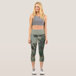 Hochwaisted-Capris Capri Leggings