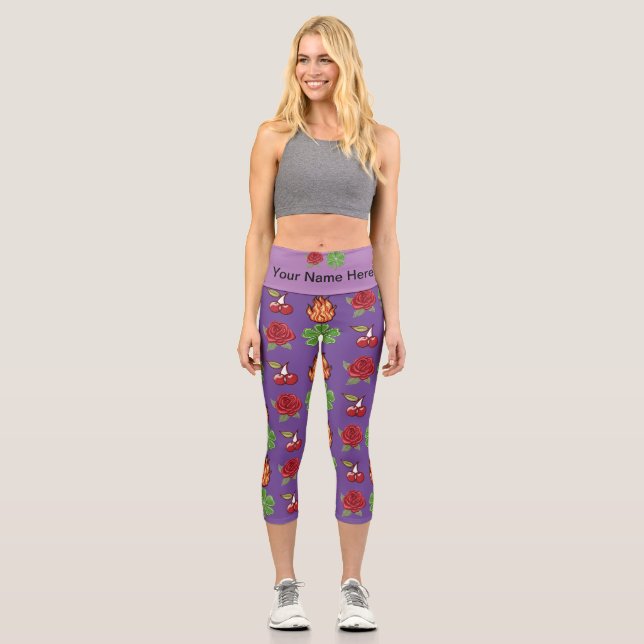 Hochwaisted-Capris Capri Leggings (Vorderseite)