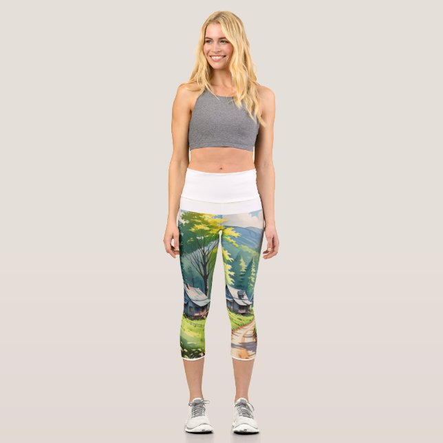 Hochwaisted-Capris Capri Leggings (Vorderseite)