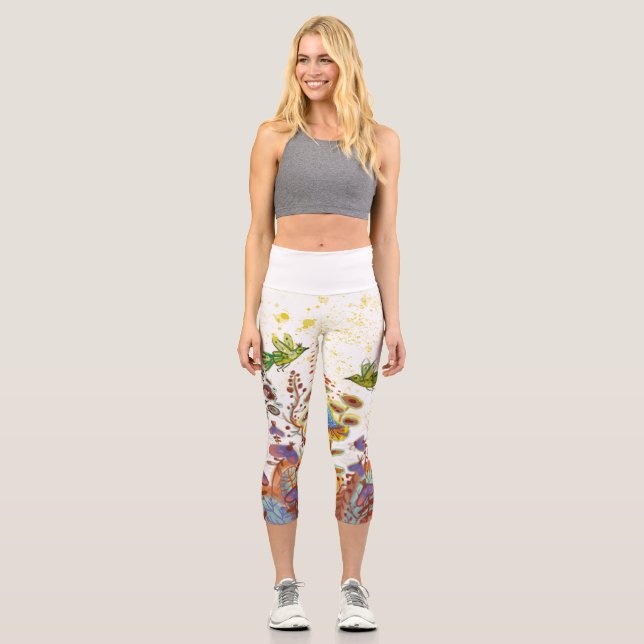 Hochwaisted-Capris Capri Leggings (Vorderseite)