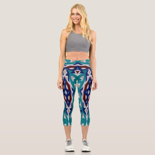 Hochwaisted Capris, Ein einzigartiges geometrische Capri Leggings