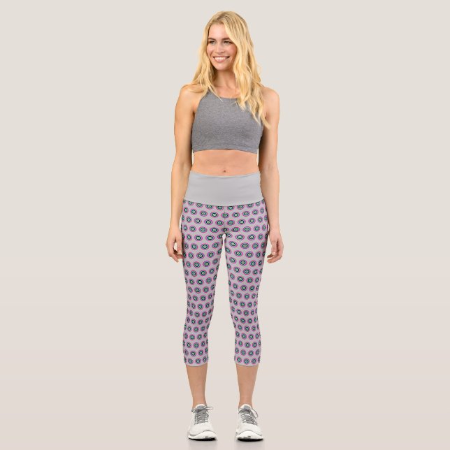Hochwaisted Geometric Capris - Stilvolles Design (Vorderseite)