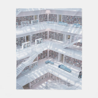HOCHWERTIGE BIBLIOTHEK FLEECEDECKE