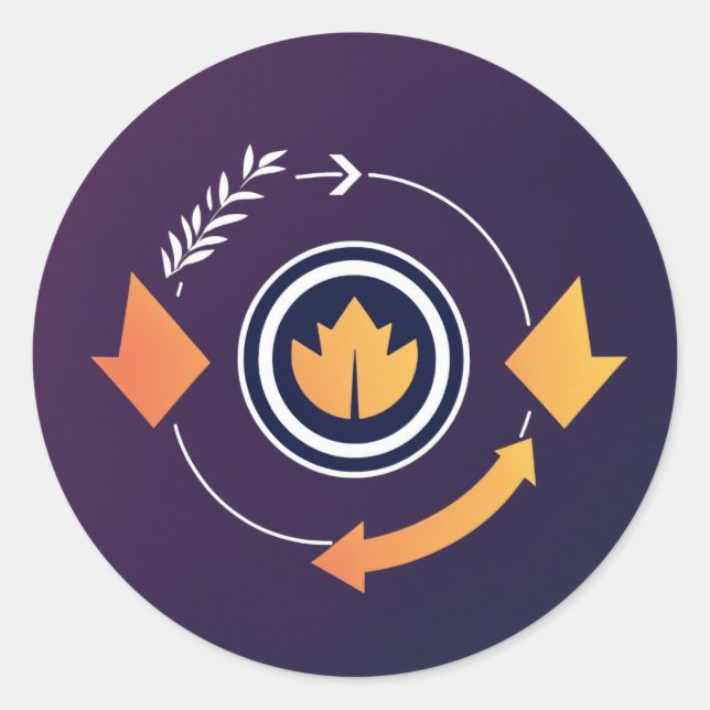 Hochwertige Druckaufkleberkollektion. Jetzt einkau Runder Aufkleber (Vorderseite)