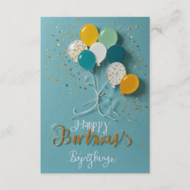 Hochwertige Einladungen zum Geburtstag! Begleitkar