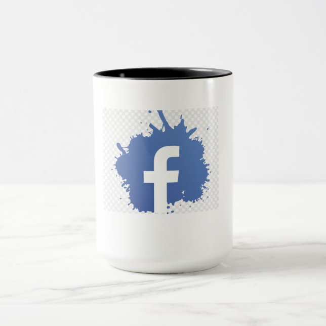 Hochwertige Facebook-Tasse Tasse (Zentrum)