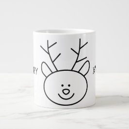 Hochwertige frohe Weihnachts-Tasse Jumbo-Tasse