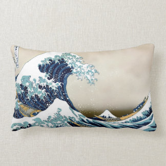 Hochwertige Great Wave off Kanagawa von Hokusai Lendenkissen