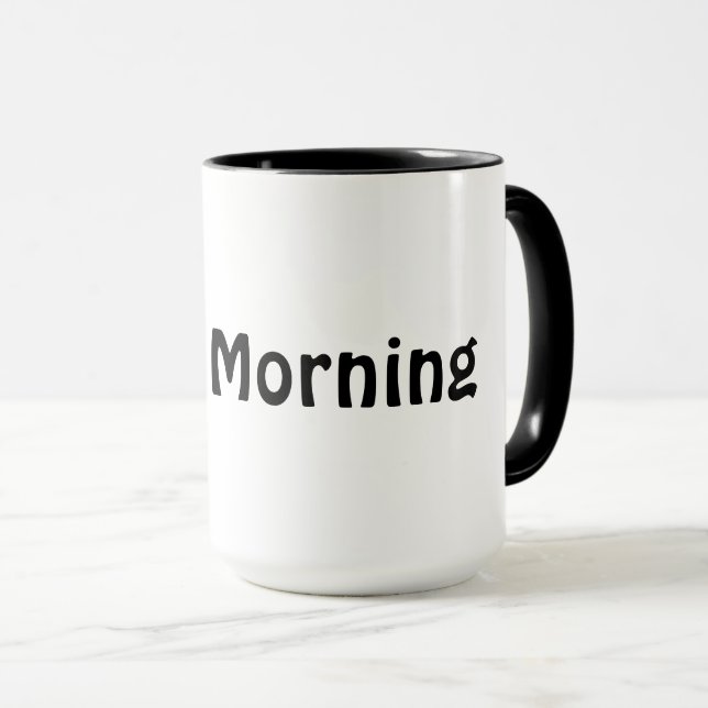 Hochwertige Morgenröhre Tasse (VorderseiteRechts)