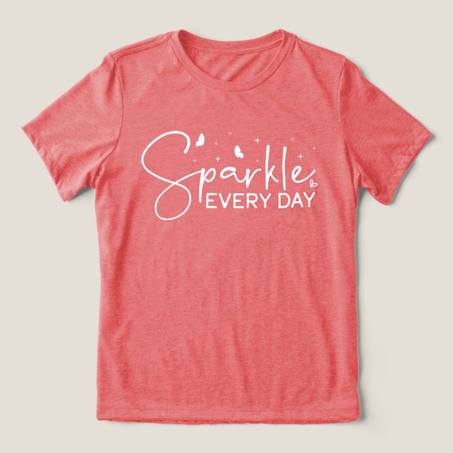 Hochwertige Nachricht Inspiration Lässig Red Tri-Blend Shirt (Design Vorderseite)