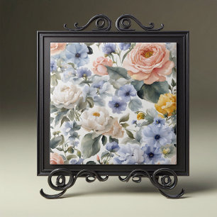 Hochwertige Pastell-Rose Peonies und Anemones Fliese