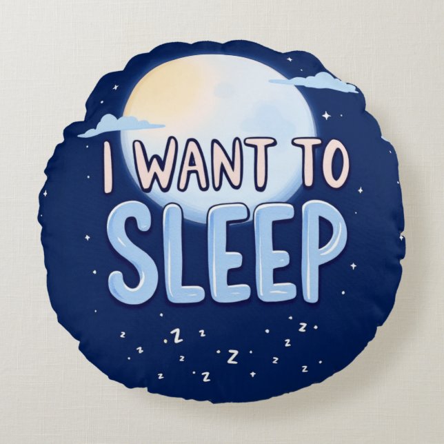 Hochwertige runde Kissen (Vorderseite)