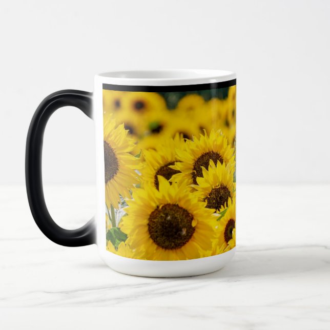 Hochwertige Sonnenblume Tasse (Links)