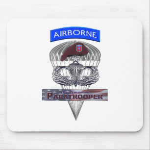 Hochwertige Stahlsprungflügel mit Im Flugzeug Tab  Mousepad