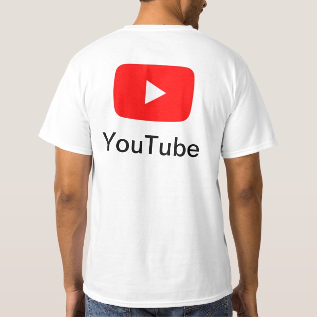 Hochwertige YouTube-T - Shirt (Rückseite)