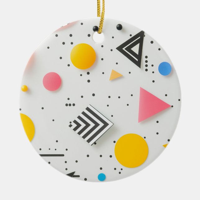 Hochwertiger Hintergrund von Formen und Streifen Keramik Ornament (Vorne)