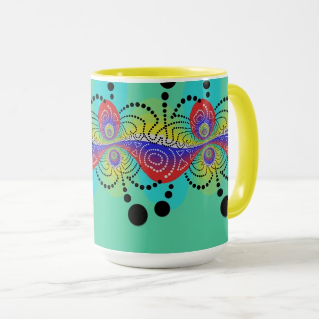Hochwertiger MUG JIMETTE DESIGN Tasse (VorderseiteRechts)