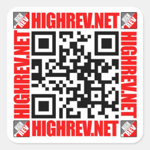 Hochwertiger QR-Code Quadratischer Aufkleber