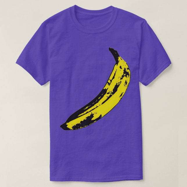 HOCHWERTIGER Samt Untergrund Banana T-Shirt (Design vorne)