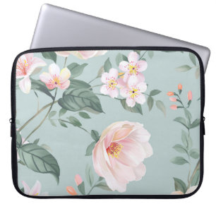 hochwertiges Set verschiedener Aquarellblumen Laptopschutzhülle