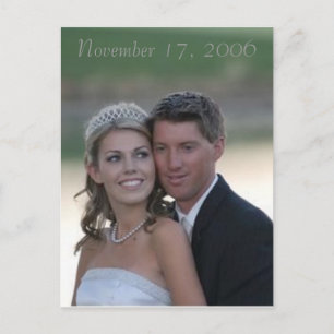 Hochzeit, 17. November 2006 Postkarte