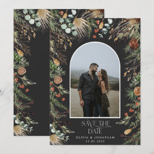 Hochzeit 1 Foto Bogen Aquarell botanische Blüte Save The Date