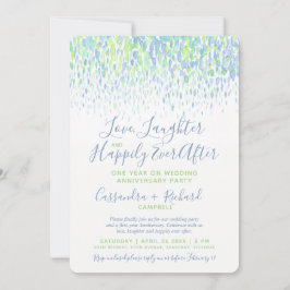 Hochzeit 1. Jubiläum glücklich nach dem Party Einladung