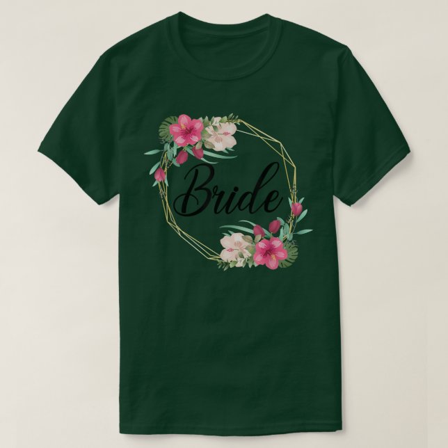 Hochzeit 2022 Blume Verlobung sagte ich ja T-Shirt (Design vorne)