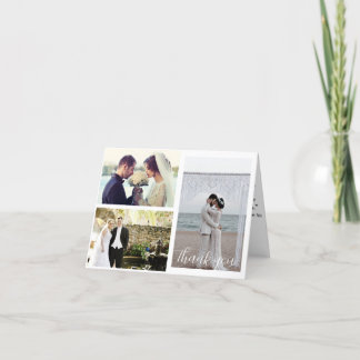 Hochzeit 3 - FotoCollage Dankeskarte