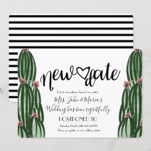 Hochzeit Absage Cactus Neuer Termin Verschiebung Einladung