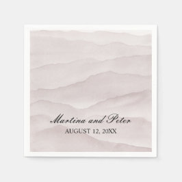 Hochzeit abstrakter staubiger Rose Serviette