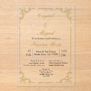 Hochzeit Acryleinladungen