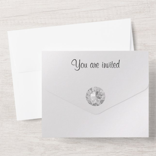 Hochzeit  all in one einladung (Rückseite)