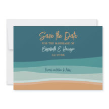 Hochzeit am abstrakten Ozean