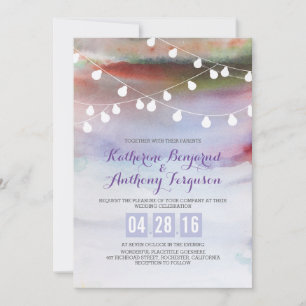 Hochzeit am Aquarellstrand Einladung