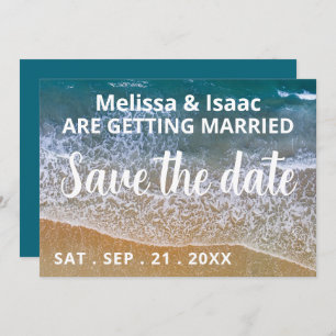 Hochzeit am Blue Sea Beach Save The Date