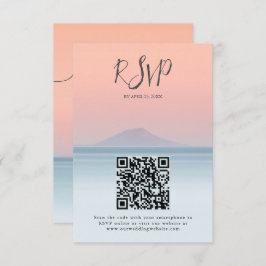 Hochzeit am Meer unter dem Himmel RSVP Karte