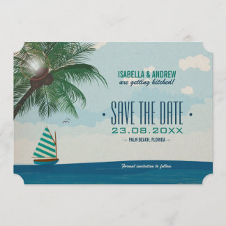 Hochzeit am Reiseziel - Save the Date Einladung