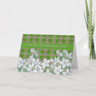 Hochzeit am St. Patrick's Day, Blumenmädchen-Einla Einladung