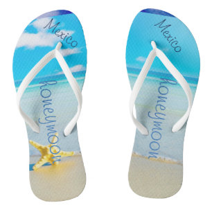 Hochzeit am Strand Badesandalen Name der Brück