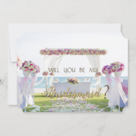 Hochzeit am Strand, Blumenkäse Einladung
