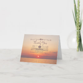 Hochzeit am Strand danke Karten