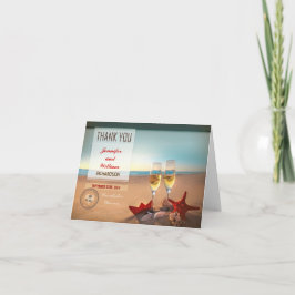 Hochzeit am Strand danke Karten