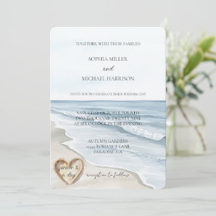 Hochzeit am Strand Einladung