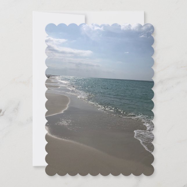 Hochzeit am Strand Einladung (Vorderseite)