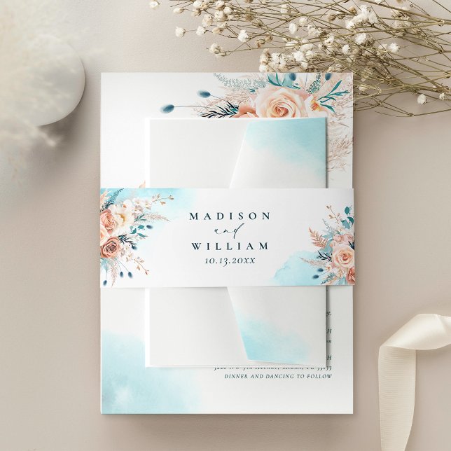 Hochzeit am Strand Einladungsbanderole (Von Creator hochgeladen)