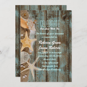 Hochzeit am Strand mit eleganter Hütte Einladung